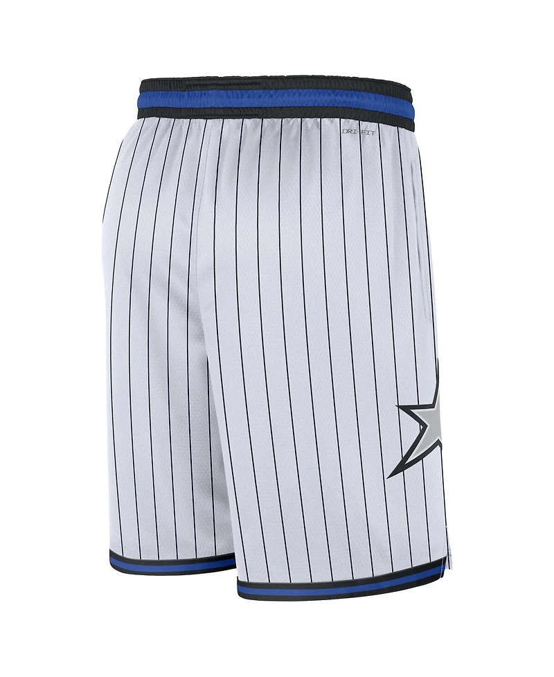 Nike Men's White Orlando Magic Association Edition Swingman Dri-fit Shorts