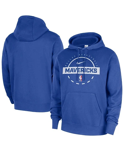 Nike Men's Blue Dallas Mavericks 2025/26 Authentic Practice Club Pullover Hoodie