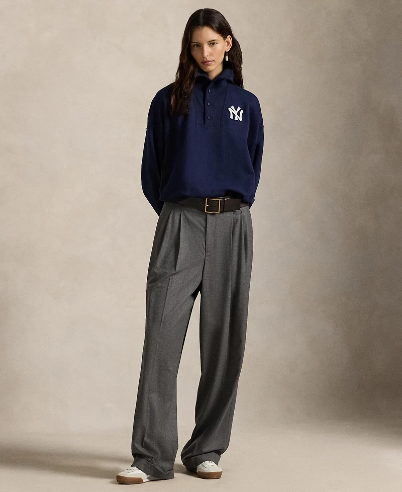 Polo Ralph Lauren Women's Vintage-Inspired Yankees Long Sleeve Pull-On Sweatshirt