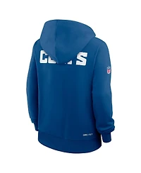 Nike Women's Royal Indianapolis Colts Sideline Standard Issue Initial Home Dri-fit Hoodie
