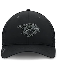 Fanatics Men's Black Nashville Predators Authentic Pro Road Flex Hat