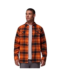 Columbia Men's Orange Oregon State Beavers Omni-Wick Flannel Long Sleeve Button-Up Shirt