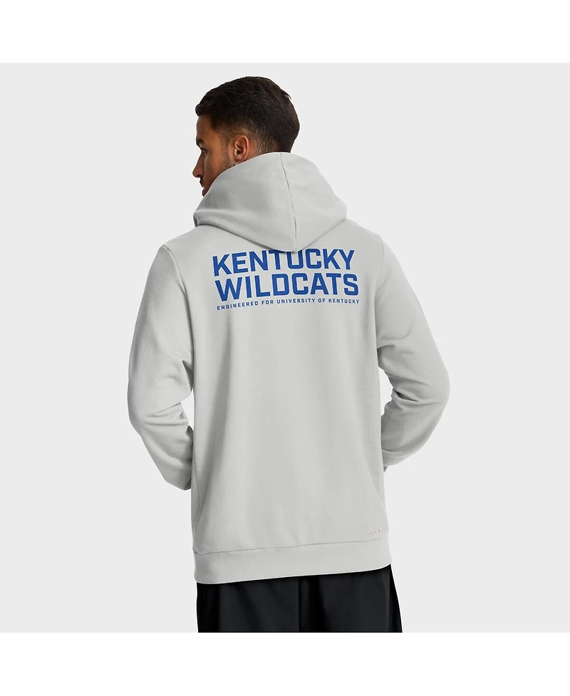 Nike Men's Gray Kentucky Wildcats 2025 Sideline Standard Issue Dri-fit Full-Zip Hoodie