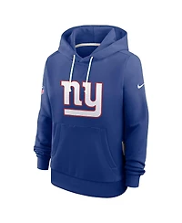 Nike Women's Royal New York Giants Sideline Standard Issue Initial Home Dri-fit Hoodie