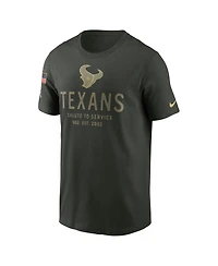 Nike Men's Forest Green Houston Texans 2025 Salute to Service Sideline Primary Edge Dri-fit T-Shirt