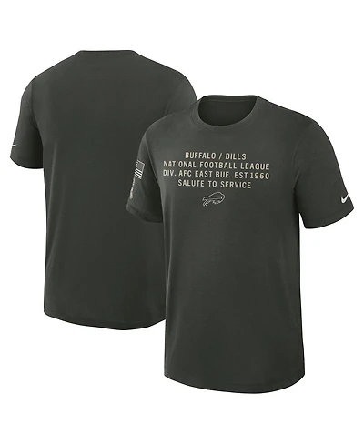 Nike Men's Dark Green Buffalo Bills 2025 Salute to Service Sideline Slub Dri-fit T-Shirt