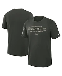 Nike Men's Dark Green Buffalo Bills 2025 Salute to Service Sideline Slub Dri-fit T-Shirt