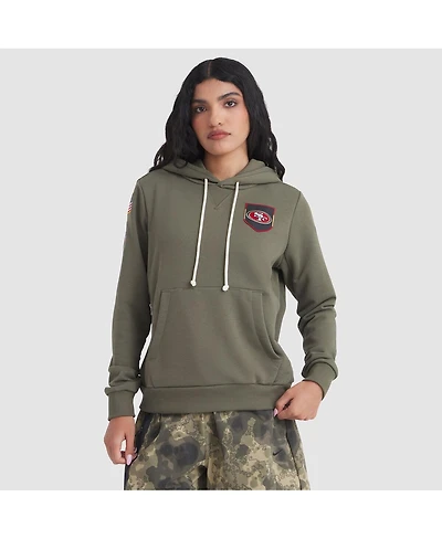 Nike Women's Olive San Francisco 49ers 2025 Salute to Service Sideline Standard Issue Dri-fit Hoodie