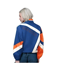 Starter Women's Royal/Orange Denver Broncos 1st Quarter Full-Zip Windbreaker Jacket