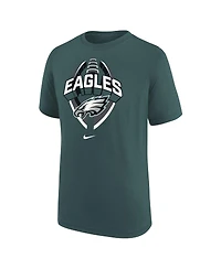 Nike Big Boys and Girls Midnight Green Philadelphia Eagles Icon Legend T-Shirt