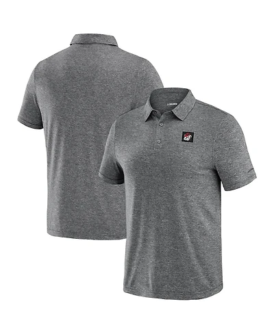J. Palmer Men's Heather Black Georgia Bulldogs Four Down Polo Shirt