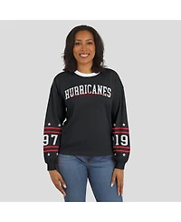 Wear by Erin Andrews Women's Black Carolina Hurricanes Long-Sleeve Sport T-Shirt