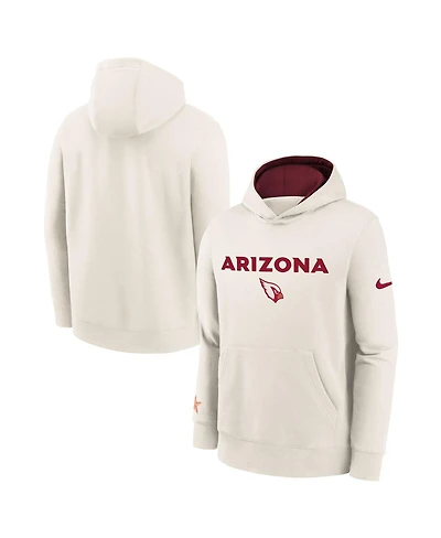 Nike Big Boys and Girls Natural Arizona Cardinals 2025 Rivalries Collection Club Hoodie
