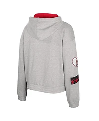 Colosseum Women's Gray Ohio State Buckeyes Alfie Full-Zip Hoodie Jacket