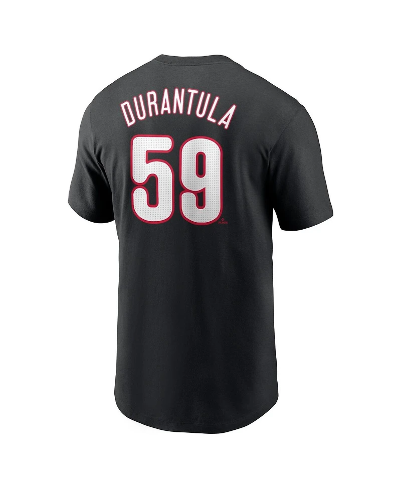 Nike Men's Jhoan Duran Black Philadelphia Phillies Name Number Player Nickname T-Shirt