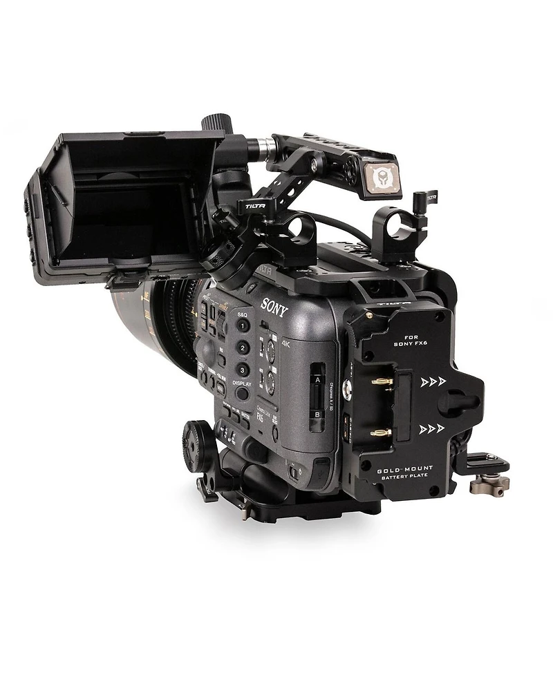 Tilta Vertical Mounting Camera Cage Kit for Sony FX6, Gold Mount
