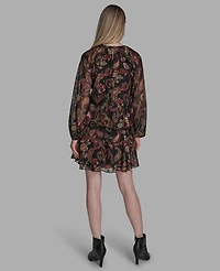 Bcbg Women's Crewneck Long Sleeve Dress