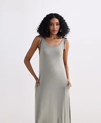 Reistor Women's Maxi Dress with Shoulder Tie-Details