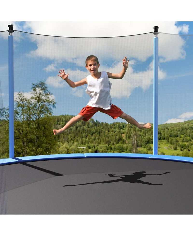 Gymax 12FT Trampoline Replacement Safety Pad Bounce Frame Waterproof Spring Cover
