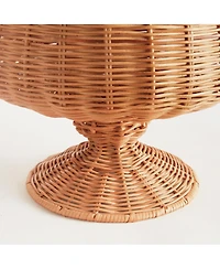 Chesapeake Rattan Footed Urn Wide - Natural