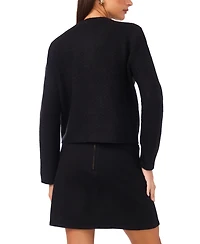 Vince Camuto Women's Patch Pockets Long Sleeves Cardigan