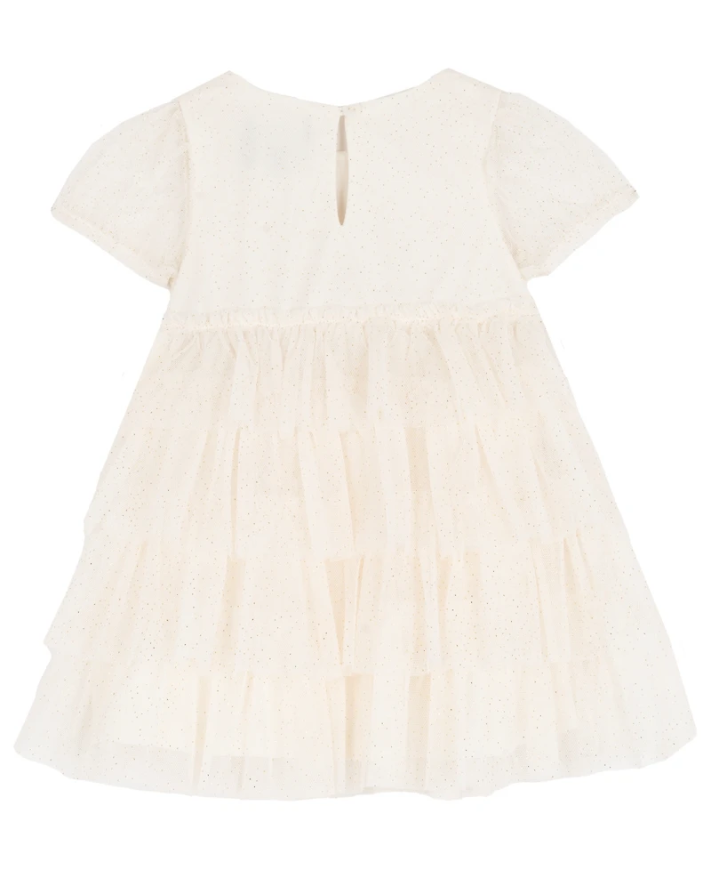 Rare Editions Baby Girls 2-Piece Sparkle Tulle Dress and Panty Set
