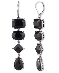 Lauren Ralph Lauren Hematite-Tone Jet Stone Linear Earrings