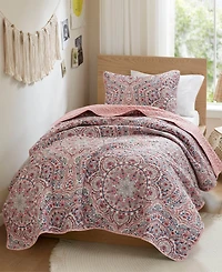 510 Design Valerie Boho Floral Reversible 2-Pc. Quilt Set, Twin