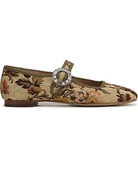 Sam Edelman Women's Michaela Glow Buckled Mary Jane Flats