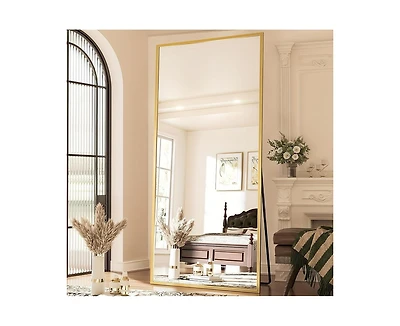 Antok Full Length Mirror 71"x30" Oversized Floor Mirror for Living Room Cloakroom Rect Style