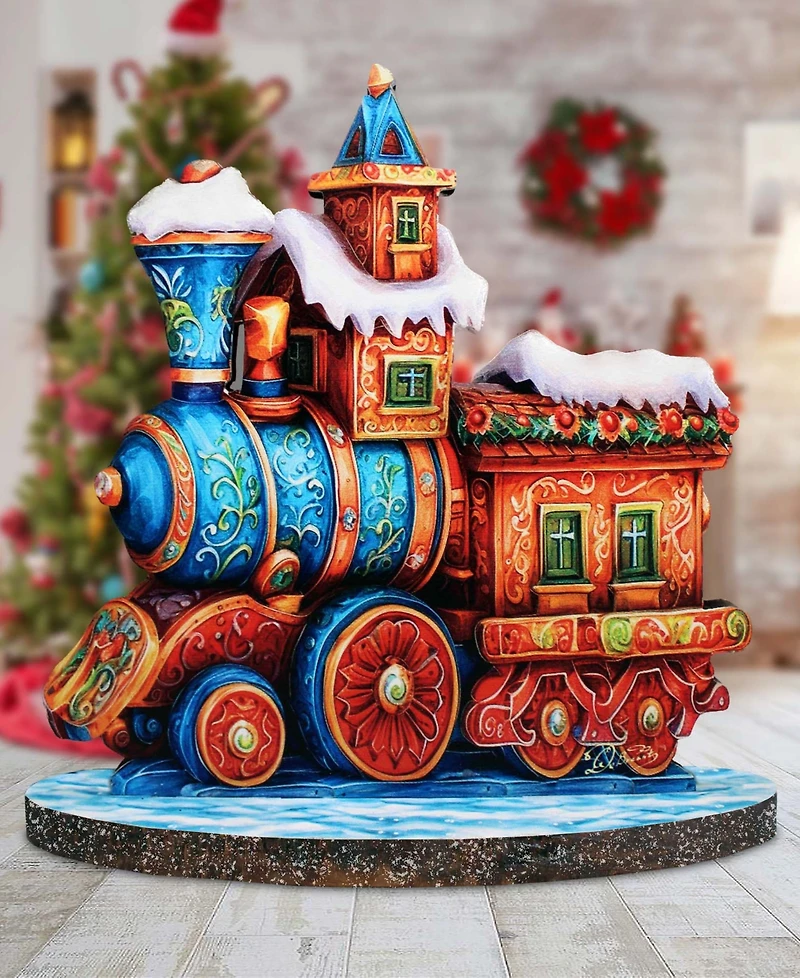 G. Debrekht Winter Express Train Centerpiece