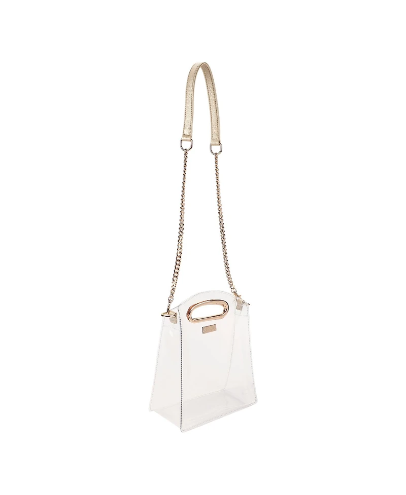 Packed Party Clear Stadium Crossbody Bag Women Fashion Clear Purse or Handbag Trendy Look for Ladies at Work, Travel, and Game Day