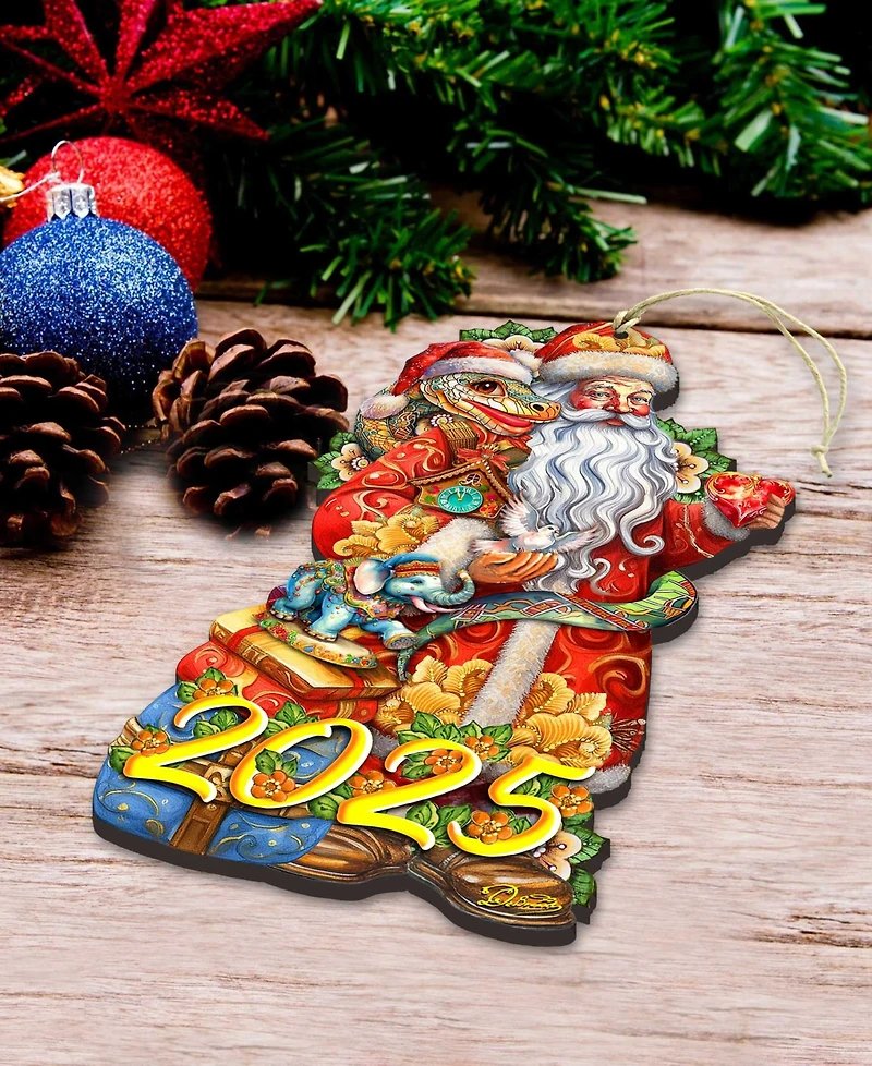 Designocracy 2025 Dated: Santa with Snake Ornament
