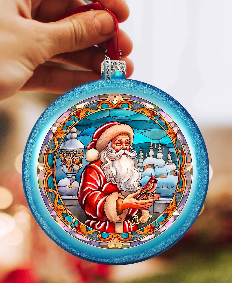 G.Debrekht Santa's Red-Feathered Friend Ornament