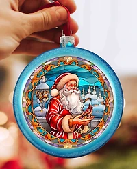 G.Debrekht Santa's Red-Feathered Friend Ornament