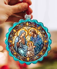 G.Debrekht Family Love Classic Nativity Glass Ornament