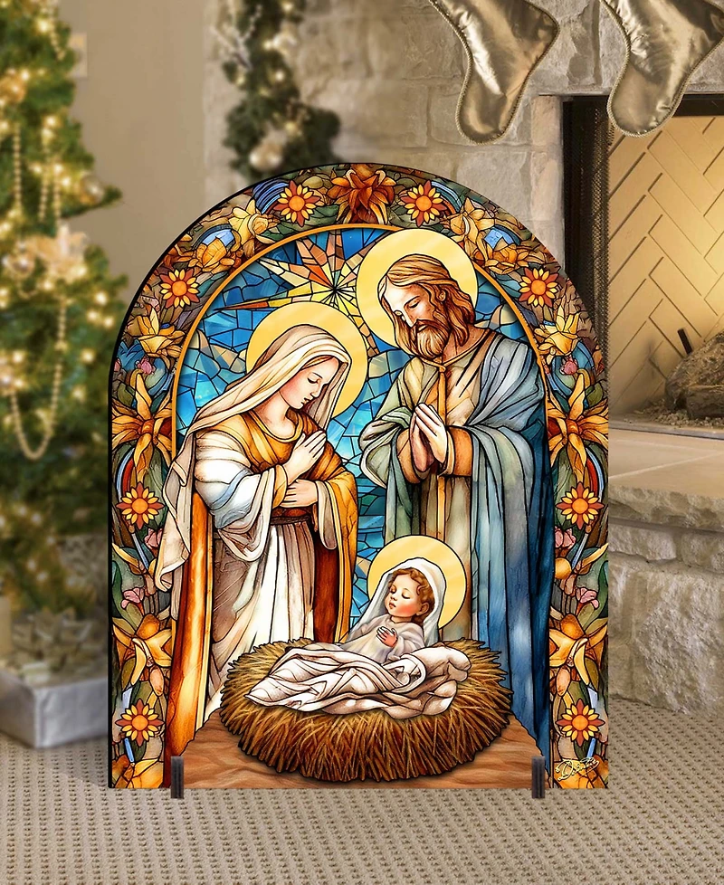 Designocracy Classic Nativity Outdoor Garden Decor