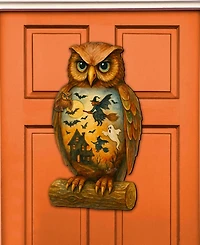 Designocracy Halloween Owl Holiday Door Decor