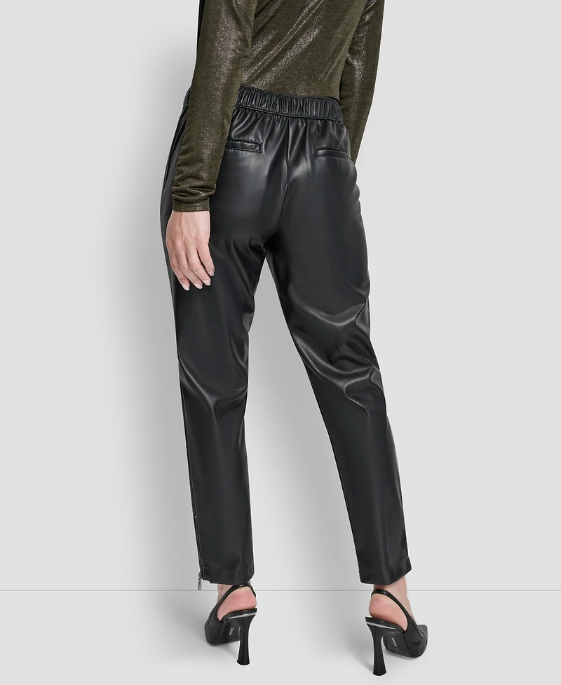 Dkny Women's Zipper Detail Pull-On Pant