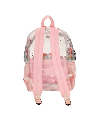 Packed Party Flower Shop Clear Backpack Women's Fashion Book Bag For Ladies at School, Work, Travel