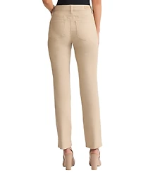 Jones New York Women's Lexington Mid Rise Straight Leg Denim Jeans