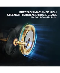 Piscifun Alijoz 400 Baitcaster Fishing Reel, 38Lbs Max Drag Baitcasting Reel, 6.6:1/8.1:1 Gear Ratio, Freshwater, Saltwater Low Profile Casting Reel f