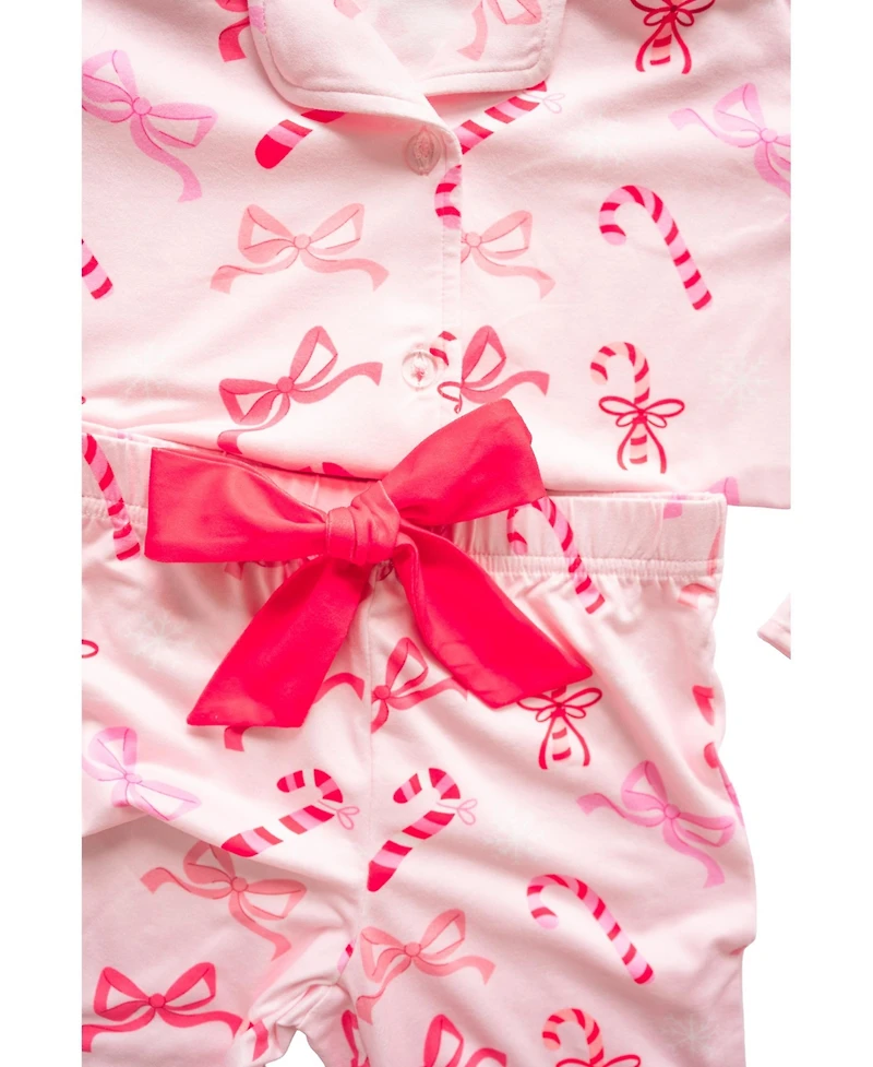 Sweet Wink Toddler Girls Peppermint Party Christmas Lounge Set