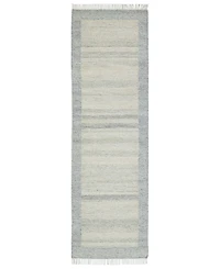 Obeetee Nu Maison Soft Border 2'6"x8' Runner Area Rug