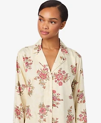 Lauren Ralph Women's Notch Collar and Long Pant Pajama Set