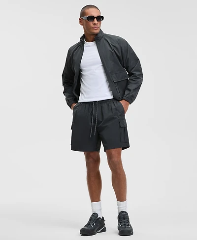 Mode of One Men's Relaxed Fit Pieced Drawstring 6.5" Cargo Shorts, Macy's Exclusive