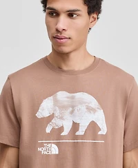 Mens The North Face Evolution Mountain Bear Short Sleeve T-Shirt