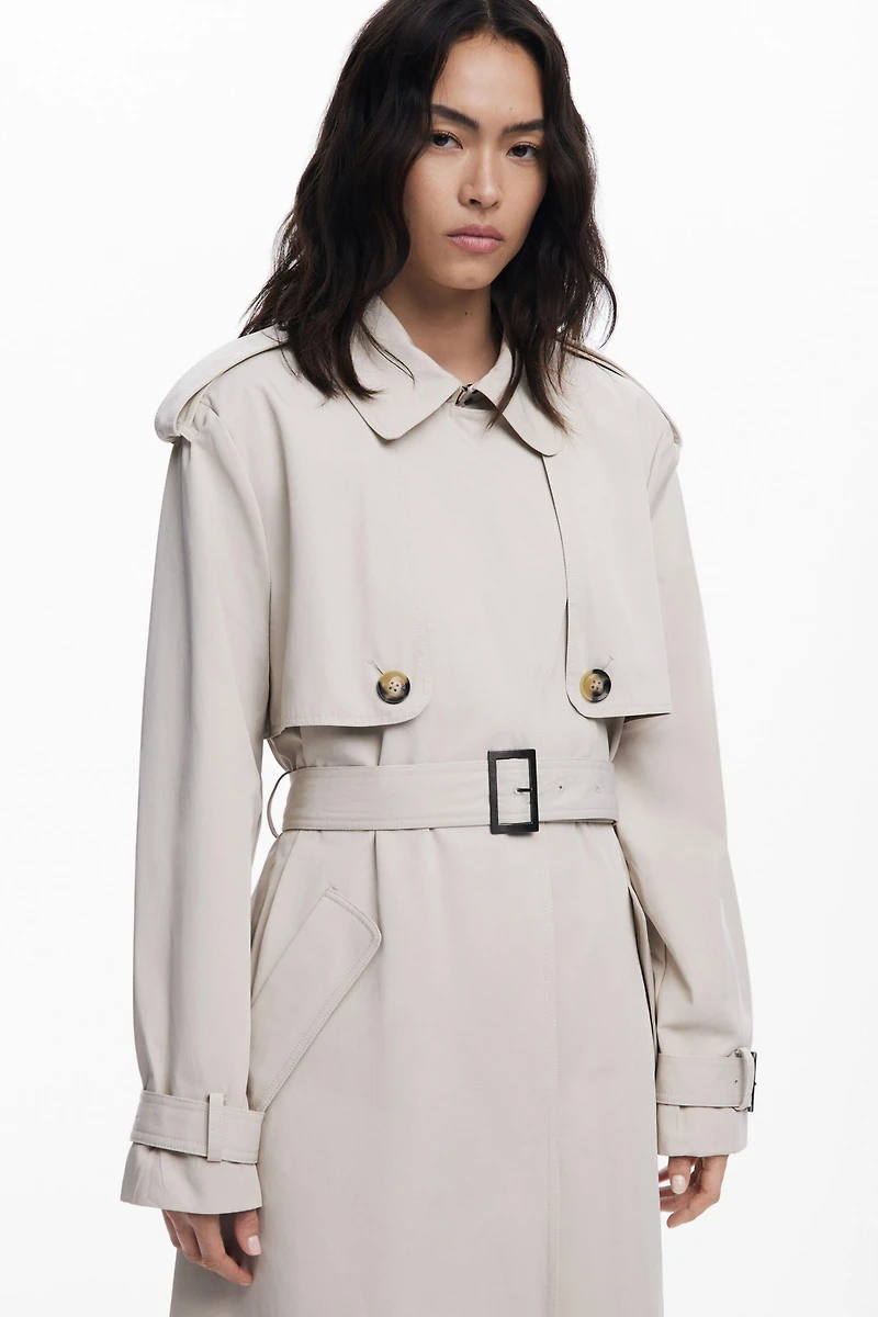 Desigual Women's Pleated back trench coat