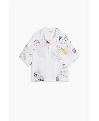 Desigual Women's Short-sleeve shirt faces