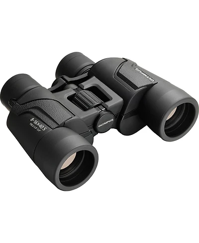 Om System 8-16x40 Explorer S Zoom Porro Prism Binoculars with 3.4 Degree Angle of View, Black